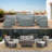 5 Person Patio Conversation Set Cover, Weather Resistant Cover For Natural Color Textured Wicker Furniture Set-1678532011