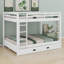 Wood Bunk Bed With Ladder And Trundle-676337623
