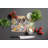 Decorating Easter Saint Bernard Glass Cutting Board