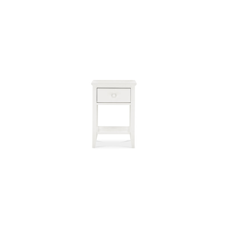 Broadridge 43.2cm W Bedside Table, White