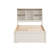 Modern Twin Size Bed Frame With Built-In USB Port On Bookcase Headboard And 2 Drawers-106845170