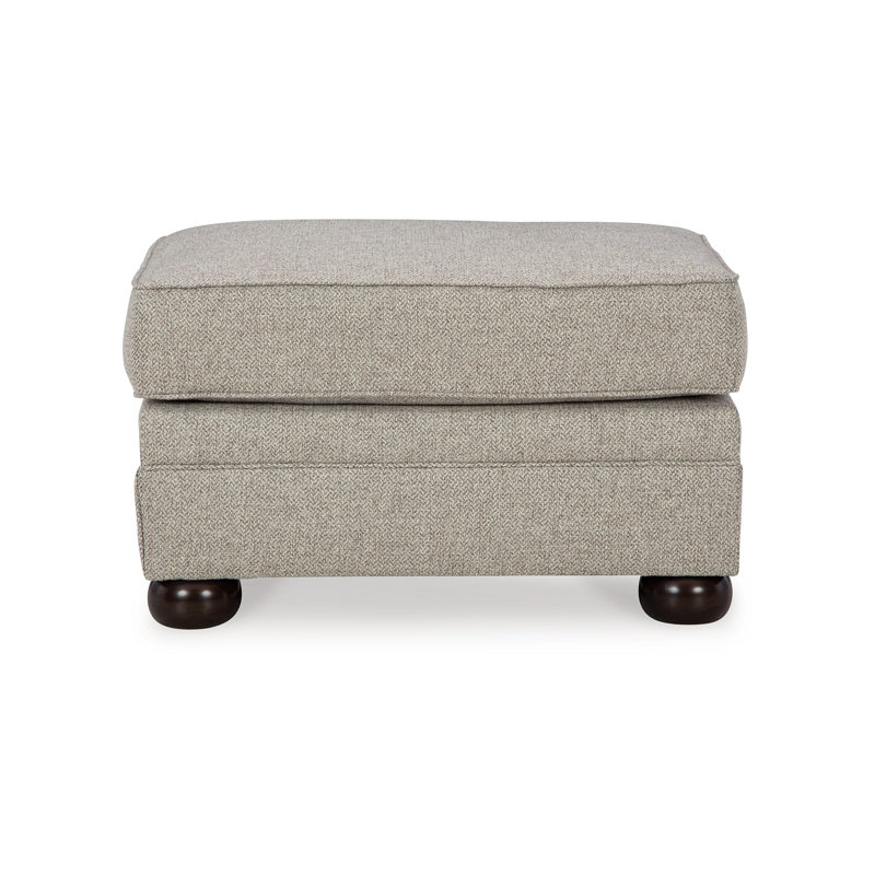 Repose-pieds Gael, coussin en polyester beige beige, brun foncé, 31 po