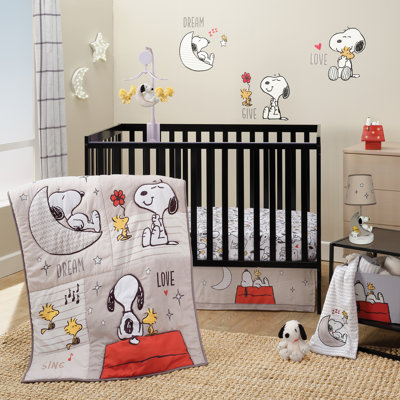 ENSEMBLE DE LIT 3 PIÈCES SNOOPY LOVE