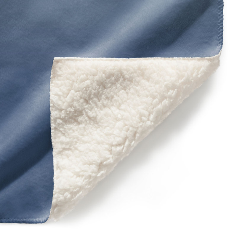 Jeté Sienna, l 51 po x L 60 po, Bleu marine / gris