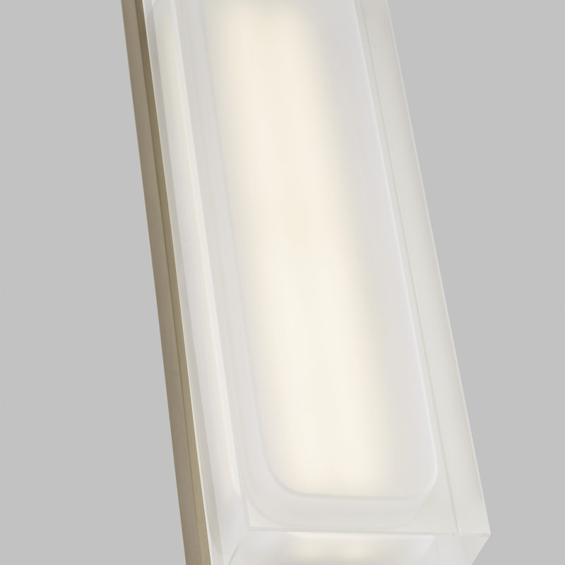 Milley 1 - Light LED Flush Mounted Sconce, Natural Brass