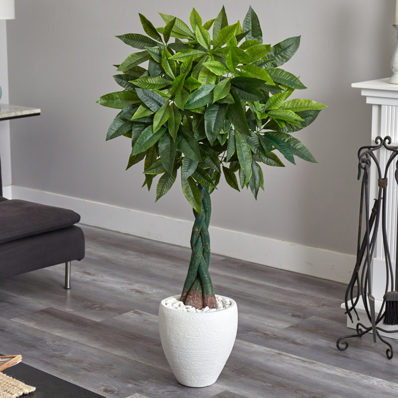 60'' Faux Foliage Tree in Ceramic Planter
