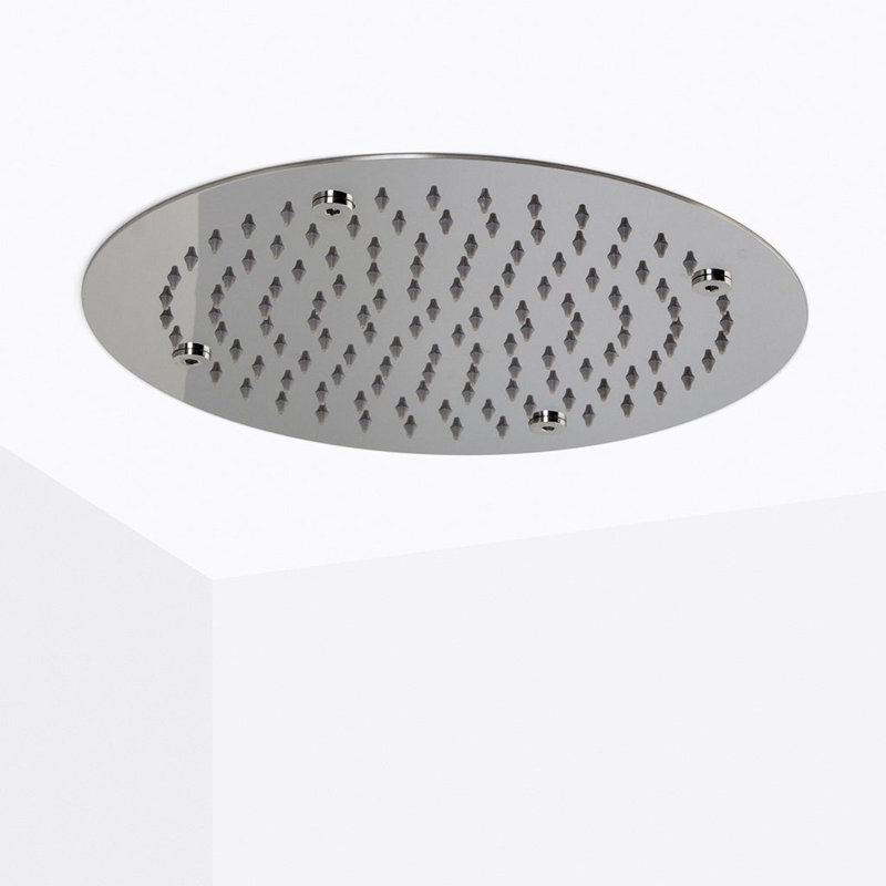 Metro Recessed Shower Head - Ceiling Mount - 16" Stainless Steel/Polished Chrome, Polished Chrome