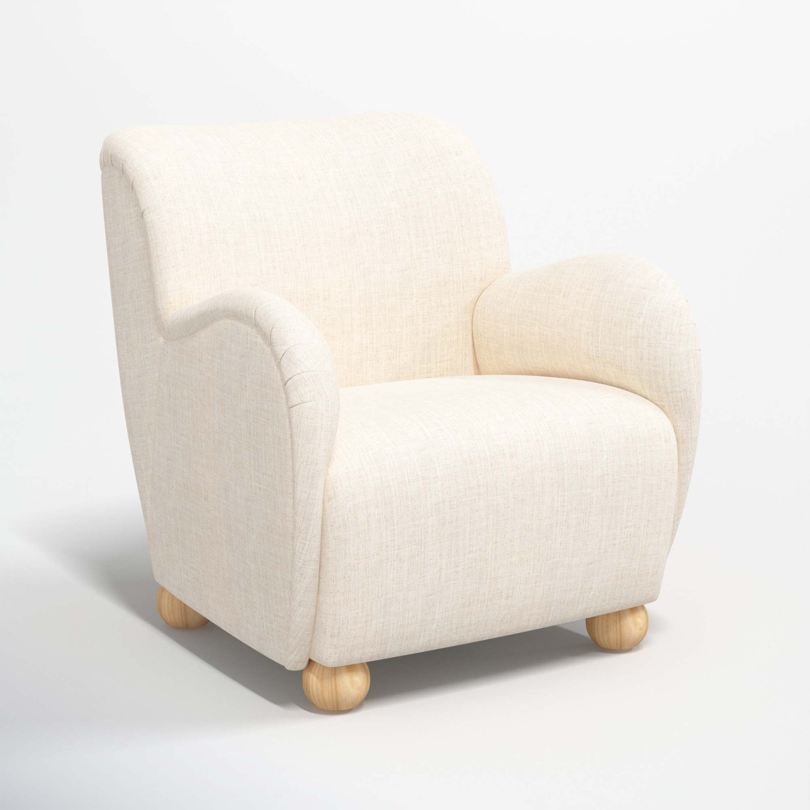 Cowen Armchair, Classic Talc Linen