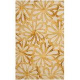 Narmada Hand Tufted Wool/Cotton Geometric Rug in Beige