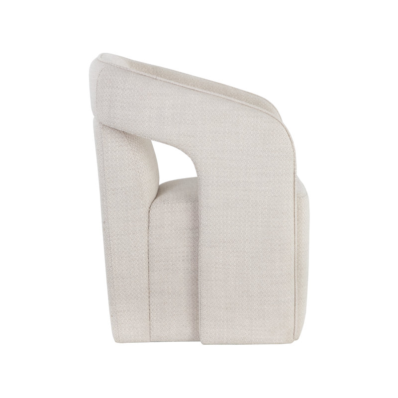 Kendrick Upholstered Arm Chair, Cream