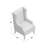 Velvet Wingback Chair-396799891