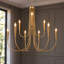 Lustre classique surdimensionné de style bougie à 9 lumières de 41 po d'Otho certifié UL