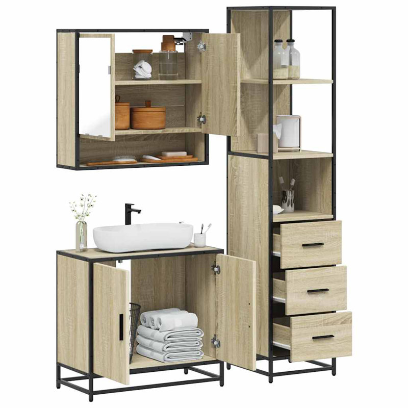 Bathroom Furniture Suite, Sonoma Oak