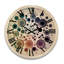 Horloge murale surdimensionnée en bois Cymatics-2109163188