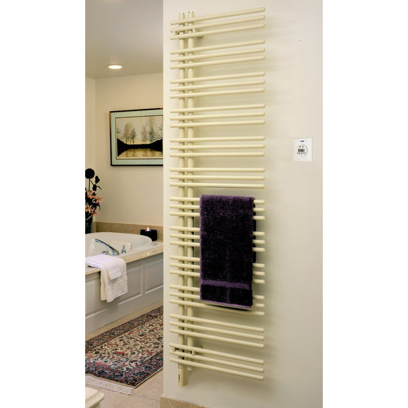 Towel Warmer, 69" H x 23" W x 3.2" D, Cream White, Electric (Plug-In)