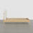 Mid-Century Modern Solid Wood Boucle Upholstered Headboard Bed Frame With USB & Type-C Port-123609752-123609754