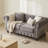 Velvet Chesterfield Sofa, 62" 2-Seater Couch with Rolled Arms & Button Tufted Design, Solid Wood Frame, Spring+Foam Cushions for Comfort, Dark Brown Wood Legs, for Living Room, Apartment, Office-652655325-652655324-652655323