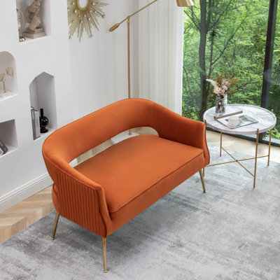 Chynna 51.2'' Velvet Flared Arm Loveseat