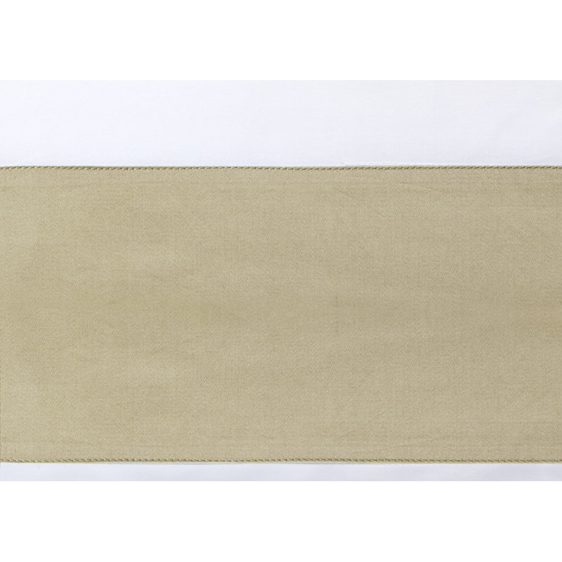 Casida Percale Flat Sheet, Twin Flat Sheet, White/Oat