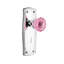 Prairie Plate with Decorative Keyhole and Crystal Pink Door Knob-970663577-970663574
