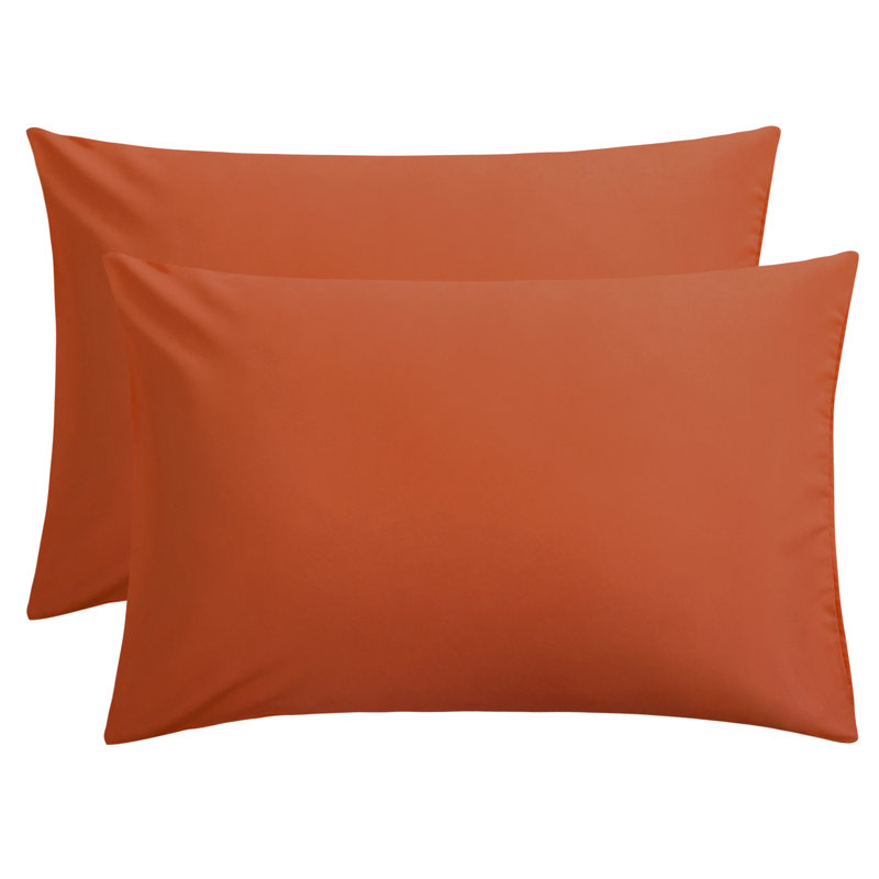 Paquet de 2 taies d'oreiller en microfibre avec fermeture à enveloppe, taies d'oreiller respirantes infroissables et résistantes aux taches