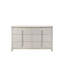 Commode finition perle blanche