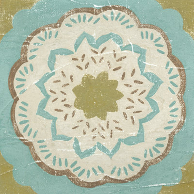 Rustic Tiles IV by Chariklia Zarris - Wrapped Canvas Art Prints