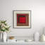 Overlapping Color 4' Framed Graphic Art Print on Glass