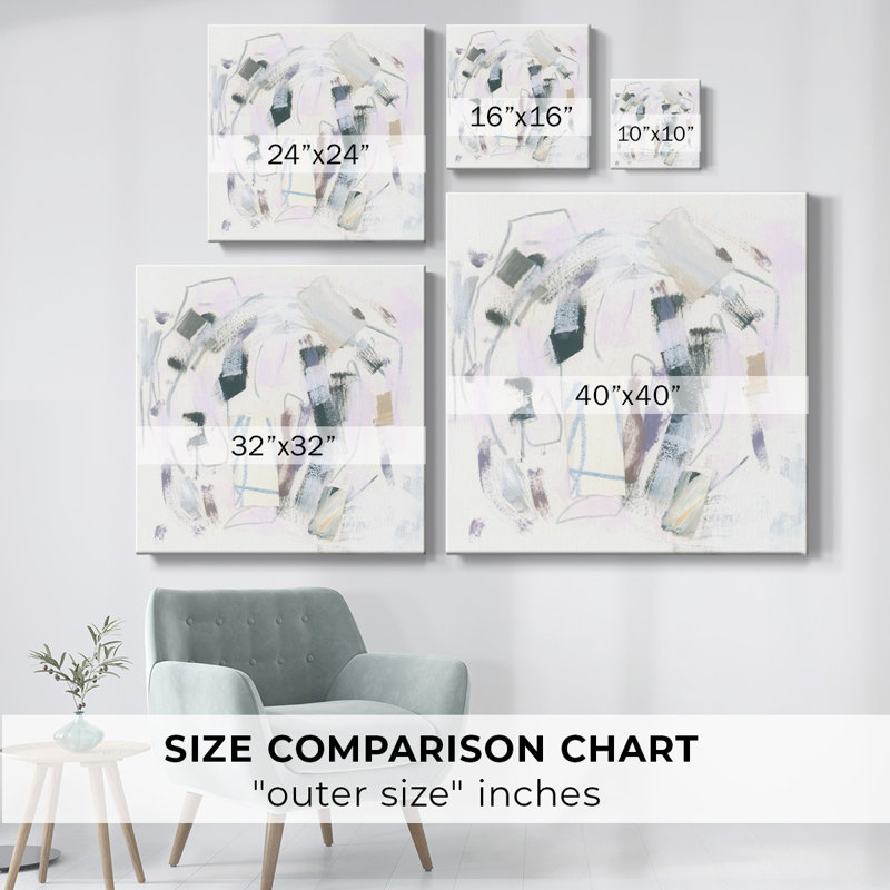 Toile tendue Periwinkle Constellation I-Gallery, H 8 po x l 8 po x P 1,5 po