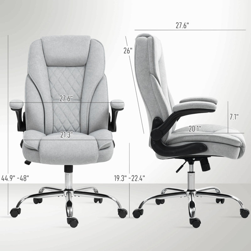 Chaise de bureau à haut dossier, conception ergonomique réglable pour la maison et le bureau