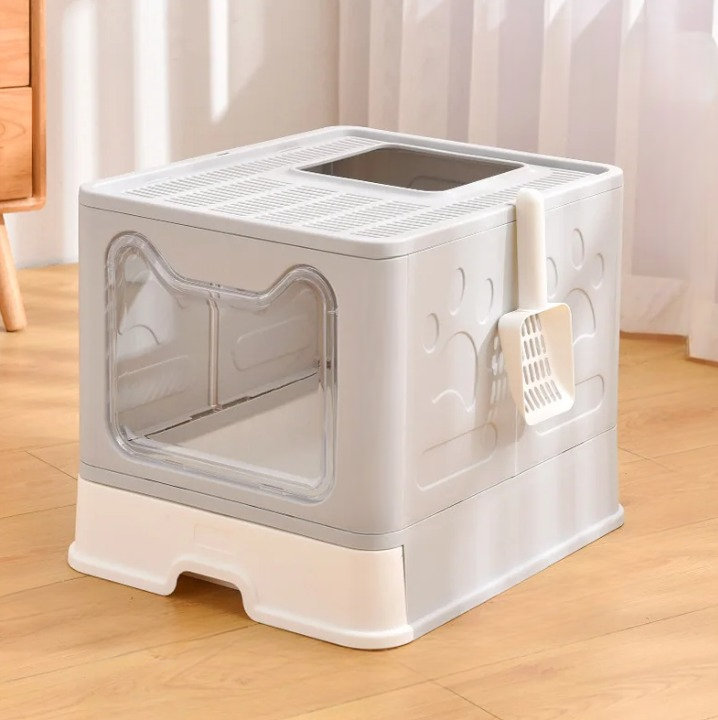 Gower Plastic Litter Box Enclosure, Grey