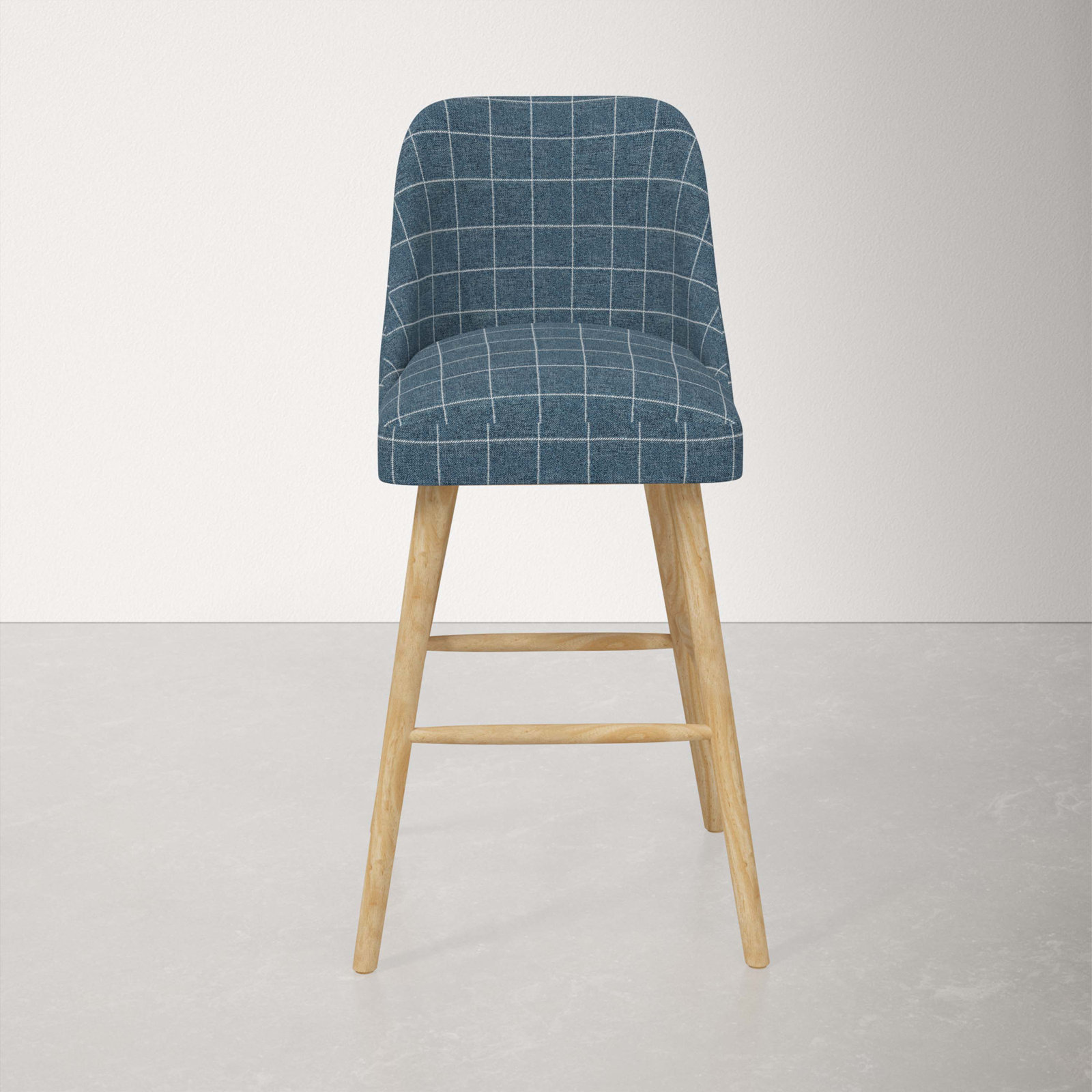 Gallie Bar & Counter Stool, Natural Wood, Bar Stool (31” Seat Height), Cafe Rainstorm