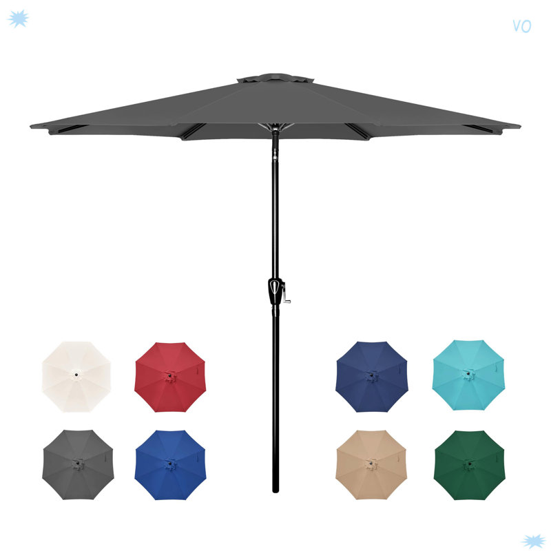 Parasol de patio pour l'extérieur, Gris
