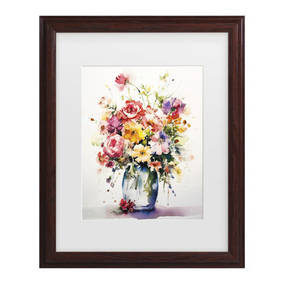 Bolog Incado Vibrant Bouquet Matted Framed Art