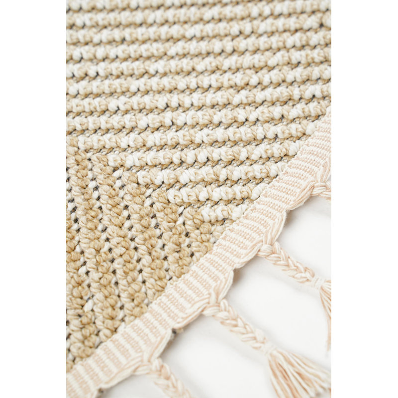 Round Cytheria Geometric Machine Made 59.06cm X 59.06cm Indoor / Outdoor Area Rug