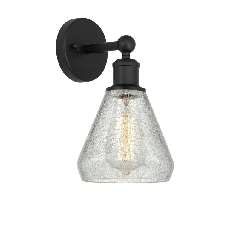 Chewton Armed Sconce, Matte Black