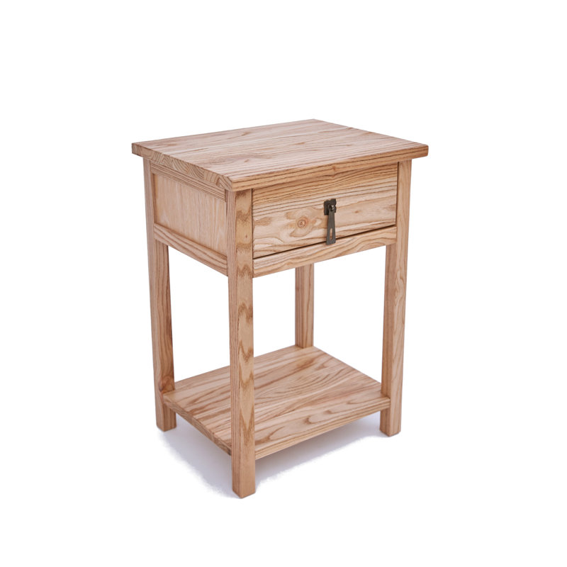 Janke 40cm W Solid Wood Bedside Table