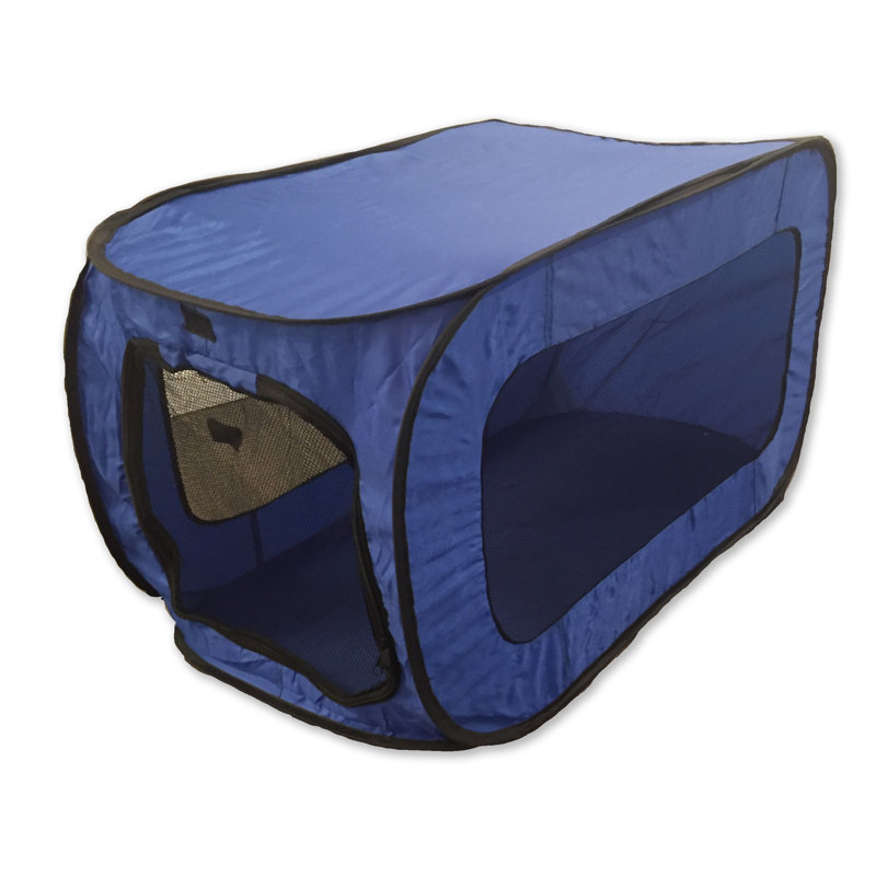Support pour animaux Pop-up Kennel, Bleu marine, H 25 po x l 19,5 po x P 32,5 po