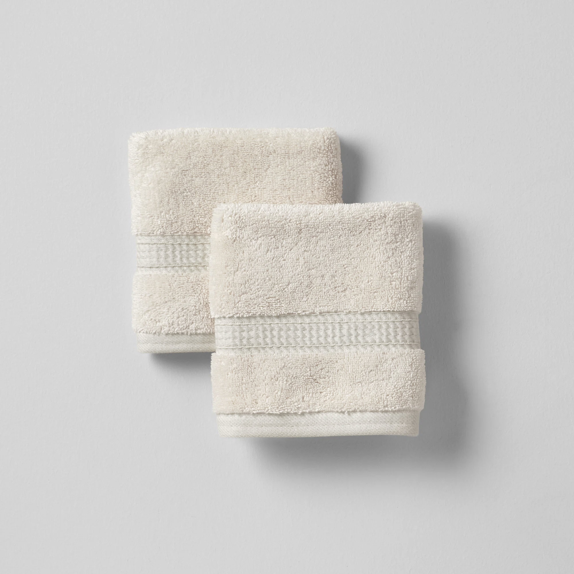 Payten Classic Certified Egyptian Cotton Washcloth, Ivory