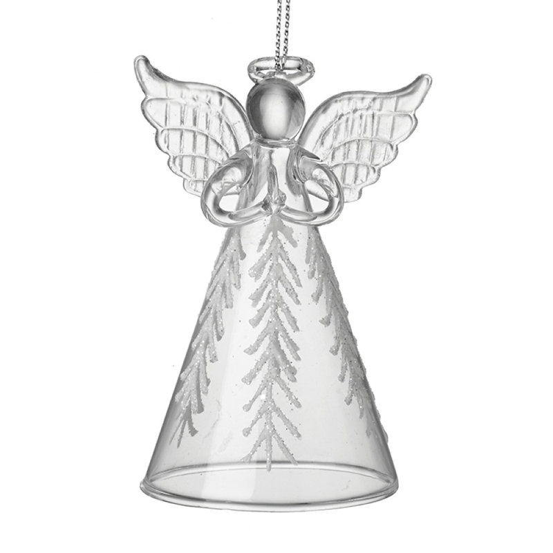 8cm Glass Hanging Figurine Ornament