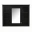 Armoire à pharmacie de 35 po x 27,5 po, armoire de rangement murale pour salle de bain, armoire murale moderne avec miroir, armoire à miroir avec 6 tablettes ouvertes (meuble-lavabo non inclus)