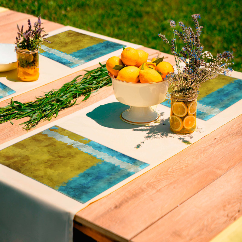 Polyester Abstract Rectangle Placemat