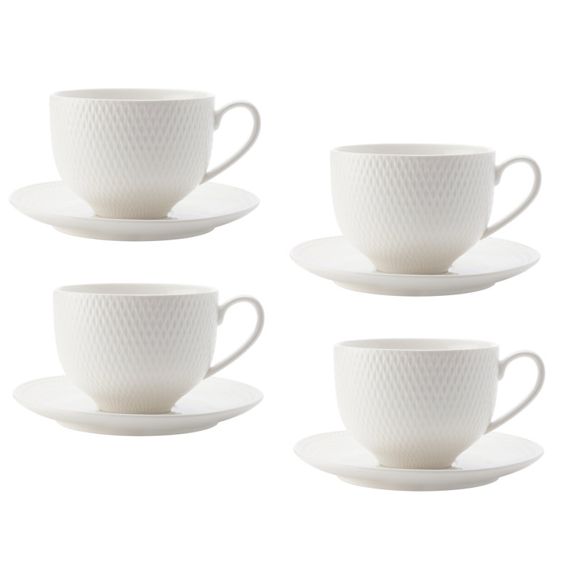 Tasse et soucoupe diamant rond 220 ml