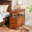 Table de chevet 2 tiroirs en bois massif pour chambre-549744465-550426086