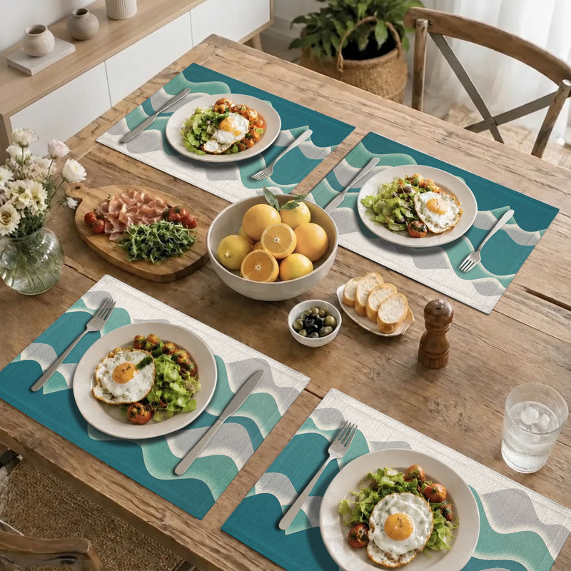 Ensemble de table rectangulaire en polyester