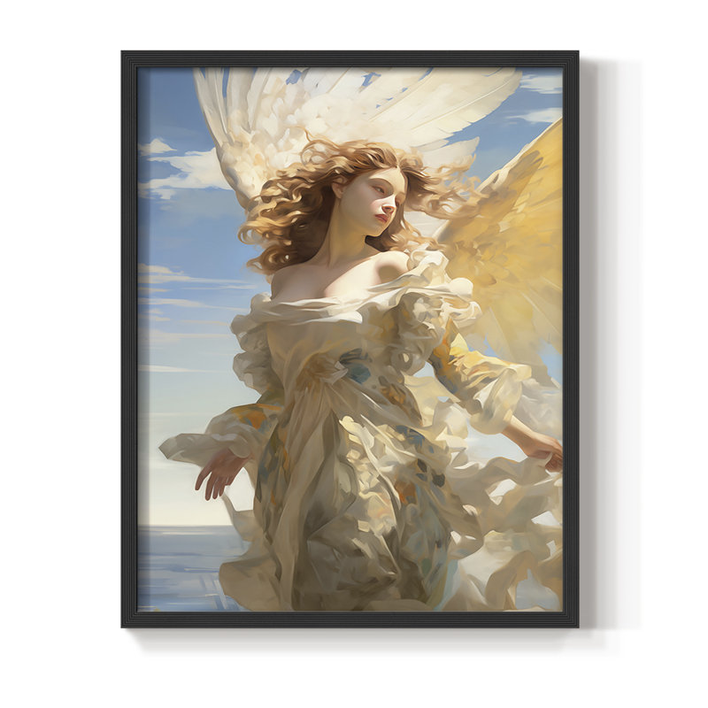 Religious Series CDX III, reproduction d'art encadrée - bois massif, Black, H 15 po x l 12 po