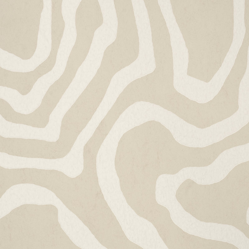 Abstract Non-Woven Wallpaper Roll, Bone