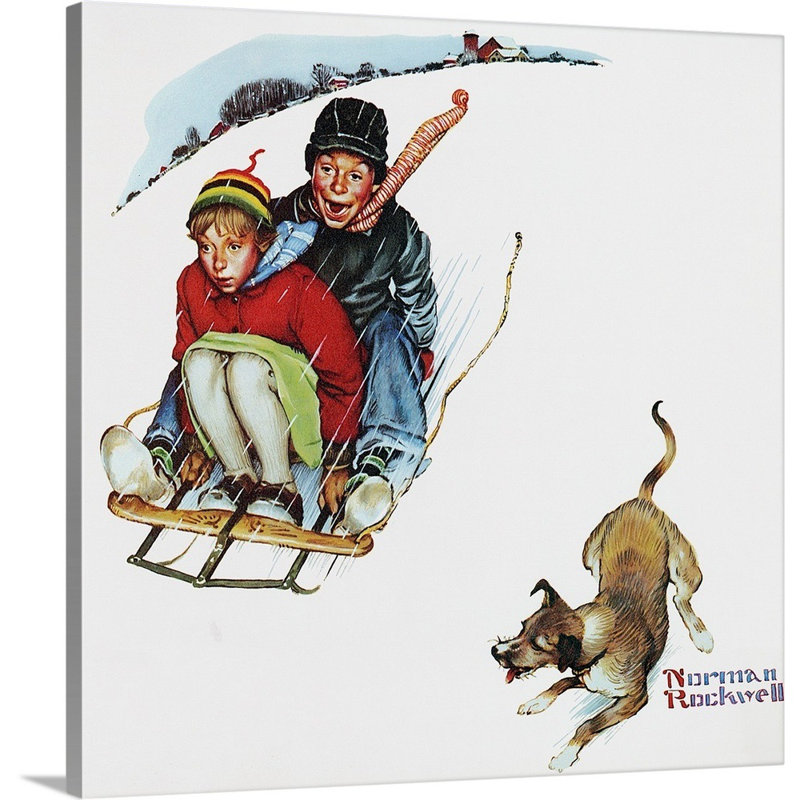 "Norman Love" par Norman Rockwell, Toile tendue, H 12 po x l 12 po x P 1,25 po