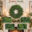 Guirlande de Noël artificielle de 61 cm (24 po) avec feuillage de cyprès dense, guirlande de faux pin réaliste pour foyer, escalier, guirlande de verdure simple pour décoration de Noël intérieure et extérieure, guirlande de verdure vierge à faire soi-même pour les fêtes-139025090