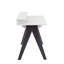 Bureau contemporain Wishbone en bois gris et blanc